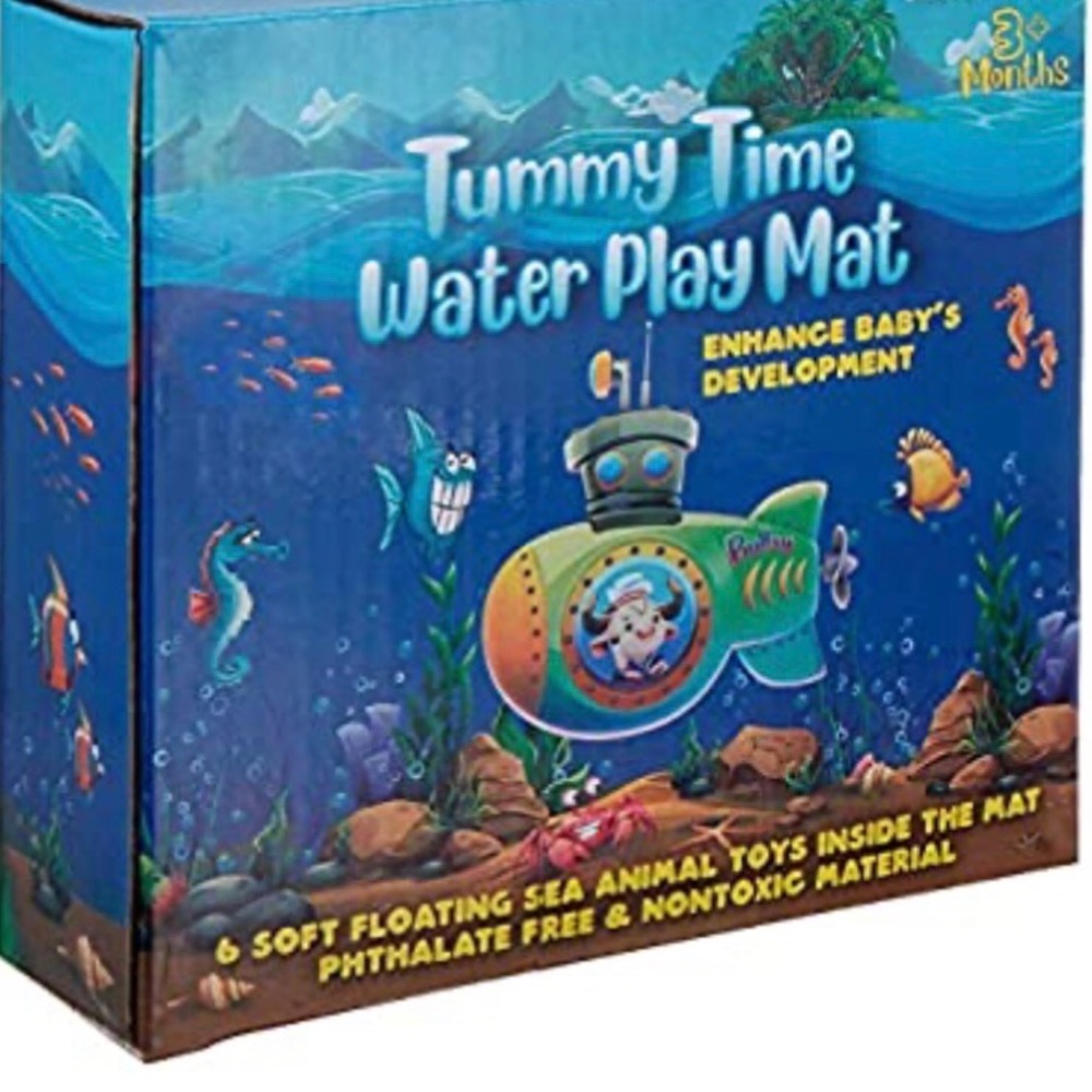 Bullsy's Tummy Time Baby Water Mat Infant